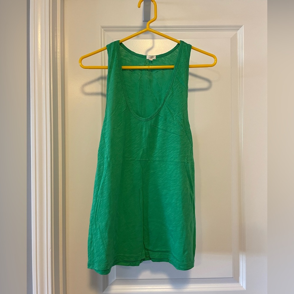 Kelly Green JCrew Factory vneck tank
